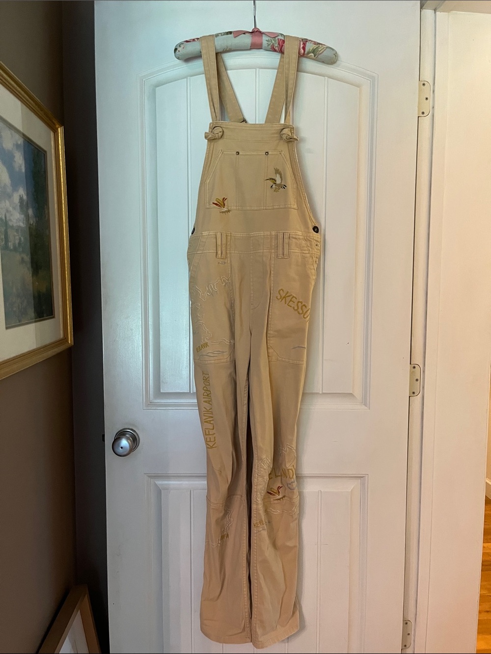 WOMENS SIZE 27 ANTHROPOLOGIE THE WANDERER RARE ICELAND OVERALLS